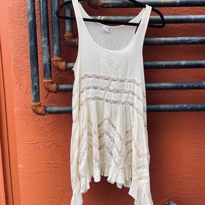 Cutie whimsical free people lace slip dress!